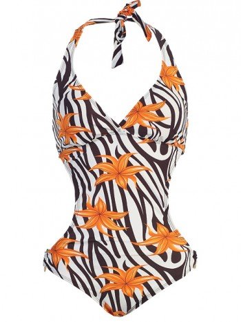 Womens Monokini 1 Piece Swimsuit, MW, Multiple Patterns