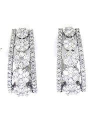 2.00CTW ROUND DIAMOND LADIES FASHION HOOPS EARINGS