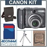 cheap Canon Powershot A590 IS Digital Camera Kit, with 4 GB SD Memory Card, Table Top Tripod, Camera Case,Mack 3 Year Digital Still Camera Extended Warranty