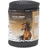 ElectroBraid PBRC1000B2-EB Horse Fence Conductor Reel, 1000-Feet, Black