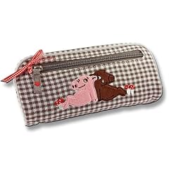 Depesche Rosalie und Tr�ffel Kosmetiktasche Schlamperm�ppchen Kleine Tache grau-gr�n 6007