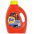 Tide HE 2x Concentrated Liquid Detergent, Original Scent, 64-Load Bottle (Pack of 4)