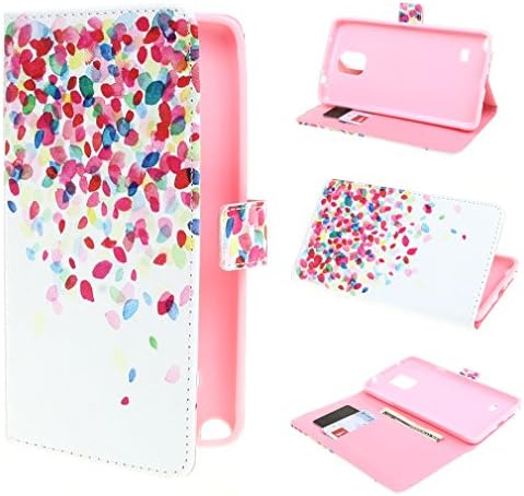 PpIiNnKk Lovely Colorful Balloons Printed Magnetic Style Wallet Magnetic Style PU Leather **NEW** [Stand Feature] Case Shell Cover For Samsung Galaxy Note 4