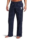 NBA Men's Oklahoma City Thunder One Color Logo Flannel Pant (Collegiate Navy Plaid, Large)