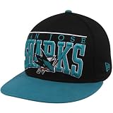 New Era San Jose Sharks Black 9FIFTY Vintage Le Arch Snapback Adjustable Hat