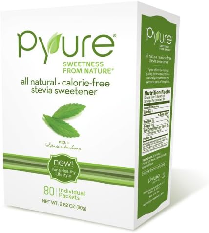 Pyure All Natural Calorie-free Stevia Sweetener 80ct (Pack of 6)