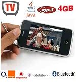 Cs A800 Black 4gb Tv Mobile Phone 32 touchscreen Mobile Tv Smartphone Pda Gsm Quadband Dual Sim Dual Standby Camera Mp3mp4 Fm Java Self install Bluetooth Usb Unlocked Sim Free