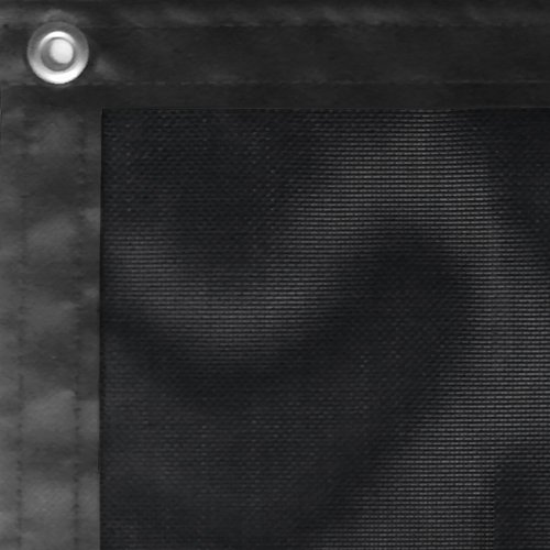 JFN Heavy Duty PVC Windscreen, Black, 9' x 30'
