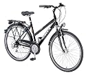 Alu-REX Damen Trekking Fahrrad, 24-Gang Kettenschaltung Nabendynamo, glanzschwarz, 50 cm, Reifengröße: 28 Zoll (71,1 cm)