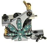 Leaf Design Tattoo Machine Tattoo Gun 10 Coil Wrap Tattoo Machine By Fancier A-401