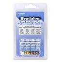 Beadalon Crimp Bead Variety Pack #1 Nickel Free Silver, Gold, Copper, Gunmetal 600 Piece
