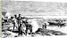 David Livingstone discovering Lake Ngami, Botswana, 1 August 1849 (1857). - 40 Inch Canvas Print (101 cm) by Heritage-Images