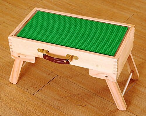 Home Inspira Foldable Custom Play Table with Built-in Storage and Carry Handle