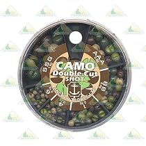 Camo Double Cut Split Shot (Large Dispenser)