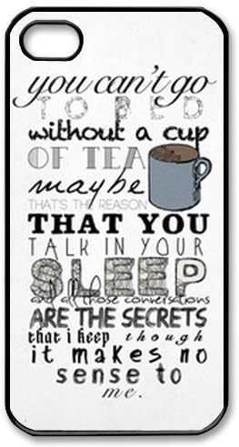 Sanstyle iPhone 4 4S Case Cover for One Direction UK Band " Cup of Tea" Liric