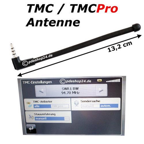 City Travel Guides Discounted  Elektronik : TMC / TMC Pro Kurzstabantenne gewendelt für Medion GoPal E4430 MD96930 / E 4430 MD 96930 Stabantenne Kurzstab Antenne für Staumeldungen + extra Mikrofasertuch