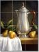 Silver Teapot by Frances Poole - Fruit Teapot Ceramic Tile Mural 24