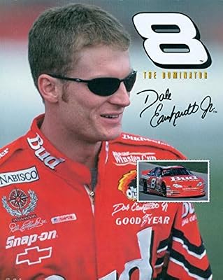 Dale Earnhardt Jr. 8x10 photo (Auto Racing- NASCAR) The Dominator #8 facsimile autograph