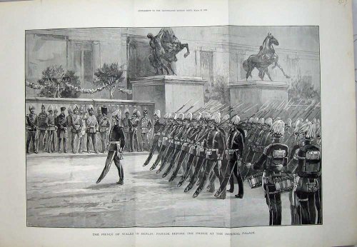 1890 のウェールズベルリン王子パレードの帝国近衛兵