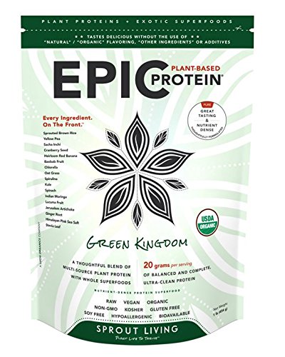 Sprout Living Epic Protein Powder, Green Kingdom, 1 lb