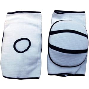 Elasticated Knee Pad Poly Cotton Protection Supporter fitness exercise Martial Arts Kick Boxing Senior