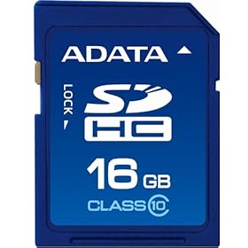 A-Data 16 GB Class 10 SDHC Flash Memory Card 16GSDHC10 (Blue)