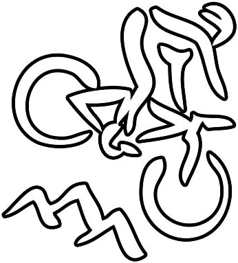 Mountain Biker Vinyl Decal
