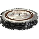 Oshlun SDS-0842 8-Inch 42-tooth Stack Dado Set with 5/8-Inch Arbor