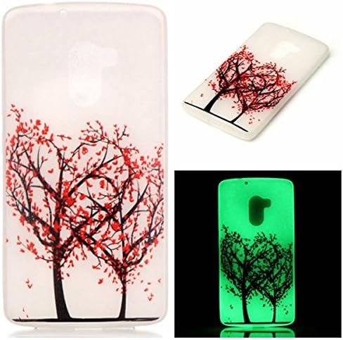 K4 Note Case, Novana Ultra Slim Glow in the Dark Noctilucent Colorful Luminous Soft TPU Silicone Protective Back Phone Shell Cover Case For Lenovo K4 Note/A7010 /Vibe X3 Lite 5.5 inch Love Tree