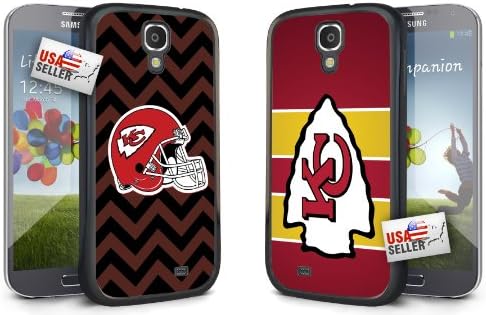 OneDreamCases - Kansas City Chiefs Chevron and Logo Hard Case COMBO TWO PACK for Samsung Galaxy S5