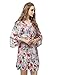 Skyfitting Women's Kimono Robe, Floral Cotton Bridesmaid Robes, Short
