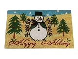 Geo Crafts IE 1485 18 - Inch - by - 30 - Inch PVC Backed Coir Doormat, Holidays - B002GP7OME