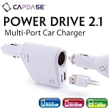 CAPDASE Apple iPod, iPod touch / iPhone 3G, 3GS Power Drive 2.1 Car Charger Multi-Port パワードライブ 2.1 デュアル USB チャージャー ＆ シガーソケット CA00-P102
