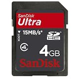 Produkt-Bild: SANDISK SDHC Karte 4GB SecureDigital High Capacity Card Ultra (Original Handelsverpackung)