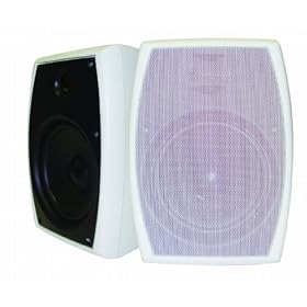 AudioSource LS52W 5.25-Inch Two-Way Indoor Outdoor Speakers (Pair) (White) by AudioSource