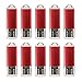 VICFUN 10pcs 8GB USB Flash Drive 8G USB 2.0 USB Drive Thumb Stick, Red