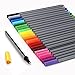Jx Hornet NMK-01 Art Colored Fineliner Sketch Drawing Pen, Drawing & Art Supplies Fine Point Pen,ink Width 0.4mm, Pack of 24 Assorted Colors (24)