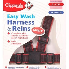 Clippasafe Easy Wash Harness -Navy/Red