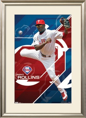 Philadelphia Phillies - Jimmy Rollins Framed Poster Print, 33x45