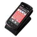 GadgetsNTechs Black Leather Flip Case for Nokia 5800 Xpress Music