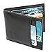 Artmi Mens Slim Bifold Wallet RFID Blocking Card Holder with Money Clip Front Pocket Minimalist Card Case, Black