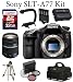 Sony A77 SLT-A77VQ A77VQ SLTA77 SLTA77VQ 24.3 MP Translucent Mirror Digital SLR (Body) + Sony SAL2875 28-75mm f/2.8 SAM Lens + Sunpak Video Light + X Grip + Case + Spare Battery + 32GB Card + Tripod + Filter Kit Bundle