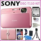 Sony Cyber-Shot DSC-T110 16.1MP Digital Camera with 4x Optical Zoom and 3-i ....