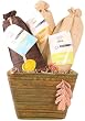 Sugary Sweet Quai Sud French Gourmet Sugar assortment gift basket: Cinnamon, Coconut & Ginger