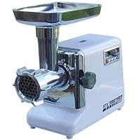 STX TURBOFORCE 3000 SERIES - 1800 WATT 2.4 HP RATED ELECTRIC MEAT GRINDER - 3 HARDENED STEEL CUTTING BLADES - SAUSAGE STUFFING TUBES