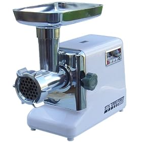 "STX TURBOFORCE 3000 SERIES - 1800 WATT" 2.4 HP RATED ELECTRIC MEAT GRINDER - 2 HARDENED STEEL CUTTING BLADES - SAUSAGE STUFFING TUBES!!!