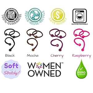 Snappee Snap Off No Crease Hair Ties Black Ouchless Pain