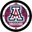 Arizona Wildcats Suntime 12" Dimension Glass Crystal Wall Clock - NCAA College Athletics