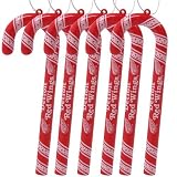 Detroit Red Wings 2010 Candy Cane Ornament Set of 6