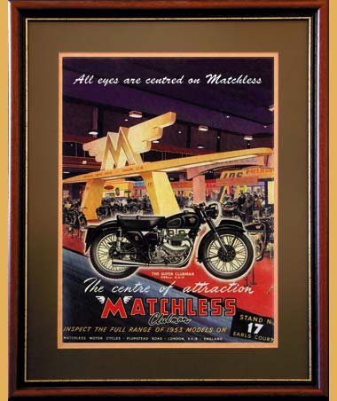 Matchless Clubman 500 Twin, Classic Motorcycle Advertising Posters